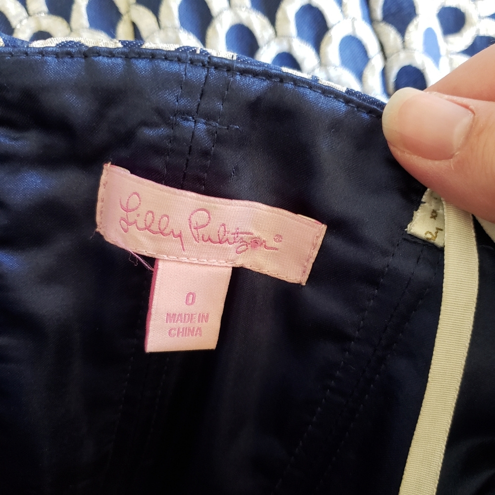Lily Pulitzer Josephina strapless scalloped dress - Picture 5 of 7